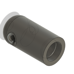Fichier STL - Embout pour jonc ou tube Ø 4 mm percé Ø 1,5 mm