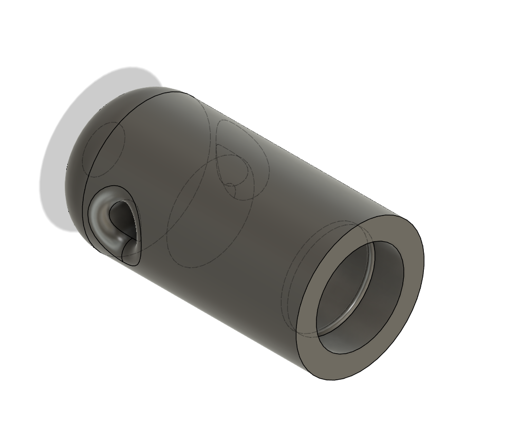 Fichier STL - Embout pour jonc ou tube Ø 4 mm percé Ø 1,5 mm