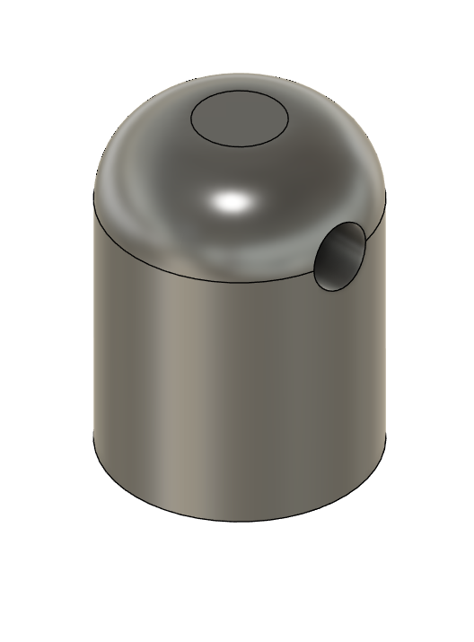 Fichier STL - Embout pour jonc ou tube Ø 3 mm percé Ø 1,5 mm
