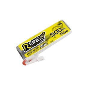 Batterie Lipo R-Line 1S 500mAh Tattu 95C équipés d'une prise JST-PHR